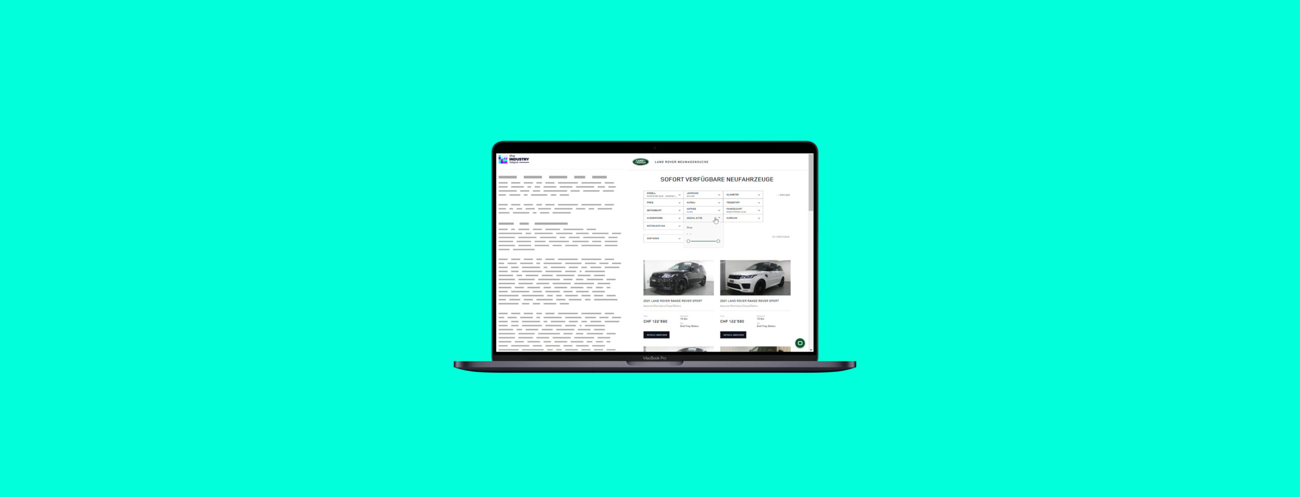 Das Sitebar wird für Jaguar und Land Rover neu erfunden